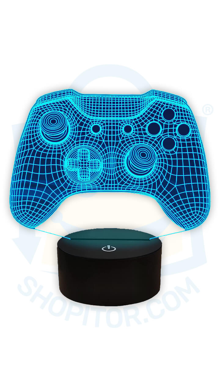 Colors Gamepad 3D Illusion Light with Remote