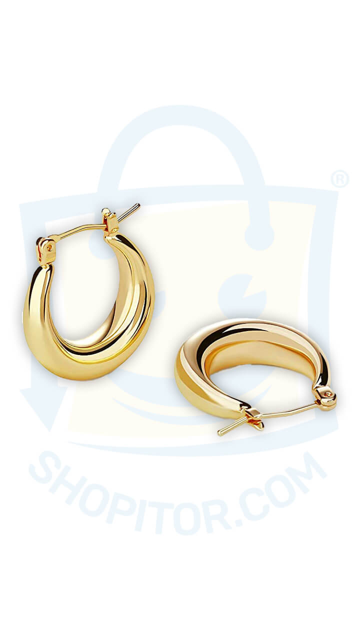 Gold Hoop Earrings Fashion Jewelry for Women